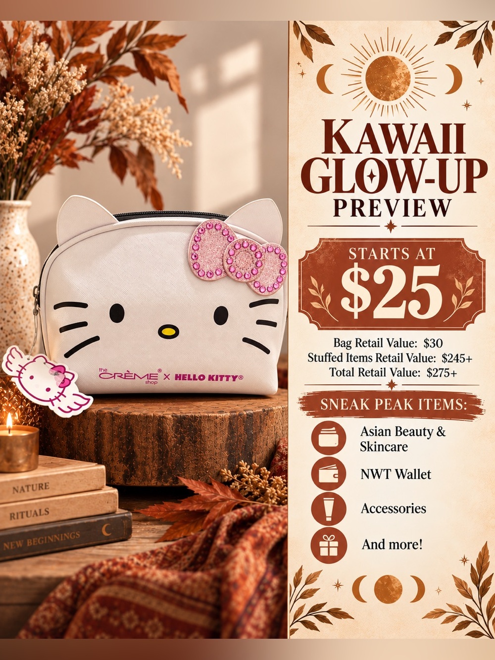 Kawaii Glow-Up Mystery Stuffed Bag ✨
